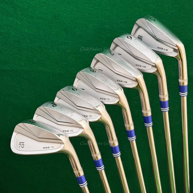 Sub 70 Golf 659-CB/TC Forged Satin Chrome 5-AW Iron Set TT MPH 95 Steel Regular