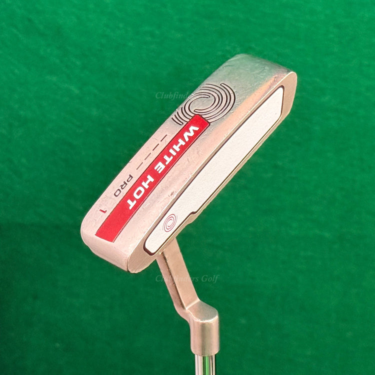 Odyssey White Hot Pro #1 Chrome Plumbers-Neck 35" Putter Golf Club