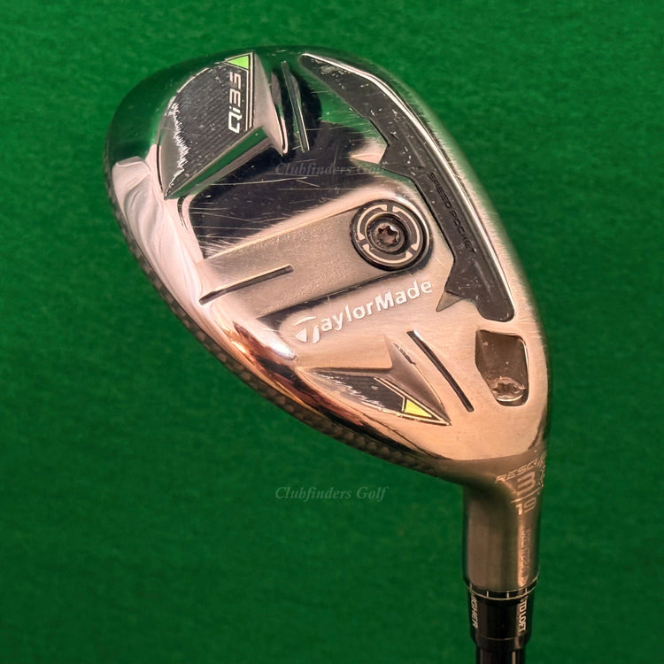 TaylorMade Qi35 Rescue 19° 3 Hybrid HZRDUS Smoke Red RDX 6.0 80g Graphite Stiff