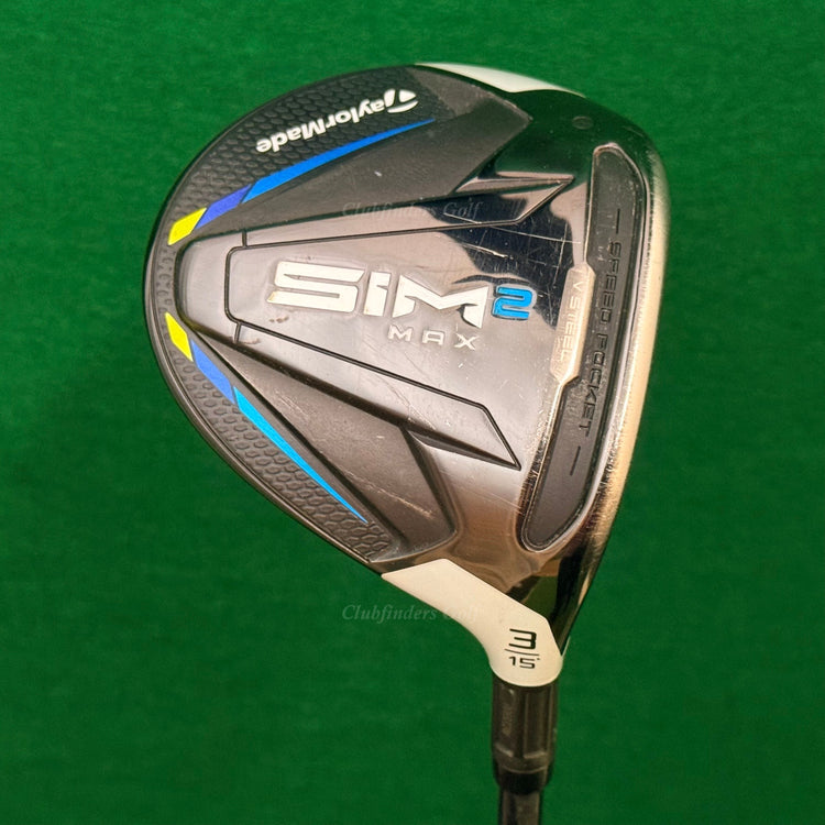 TaylorMade SIM2 MAX 15° Fairway Wood 3 Fujikura Ventus Blue FW 5-R Regular