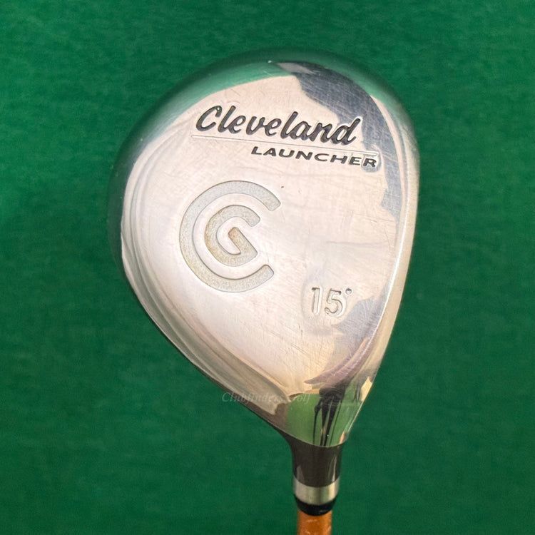 Cleveland Launcher Stainless 15° Fairway 3 Wood Launcher Gold 65g Graphite Stiff