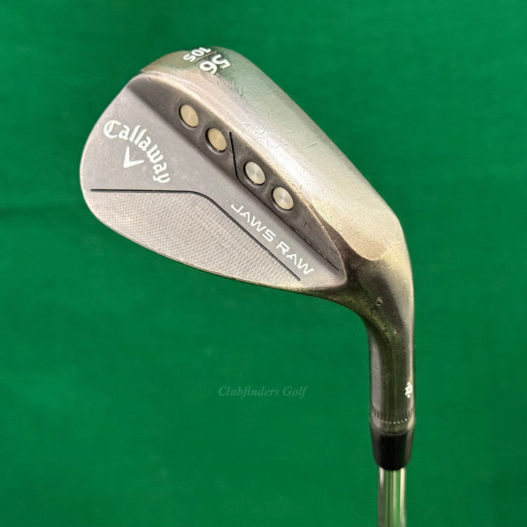 Callaway Jaws Raw Black Plasma 56-10S 56° Sand Wedge Stepped Steel Wedge Flex