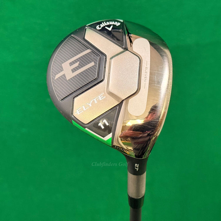 Callaway ELYTE 27° Fairway 11 Wood Mitsubishi Vanquish 4-R2 Graphite Seniors