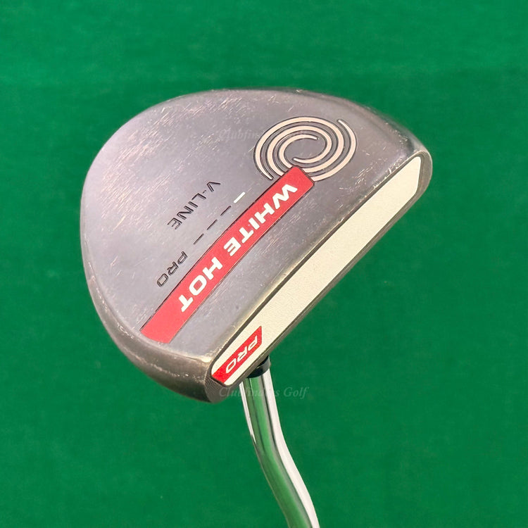 Odyssey White Hot Pro V-Line Black Double-Bend 35.25" Putter w/ Super Stroke