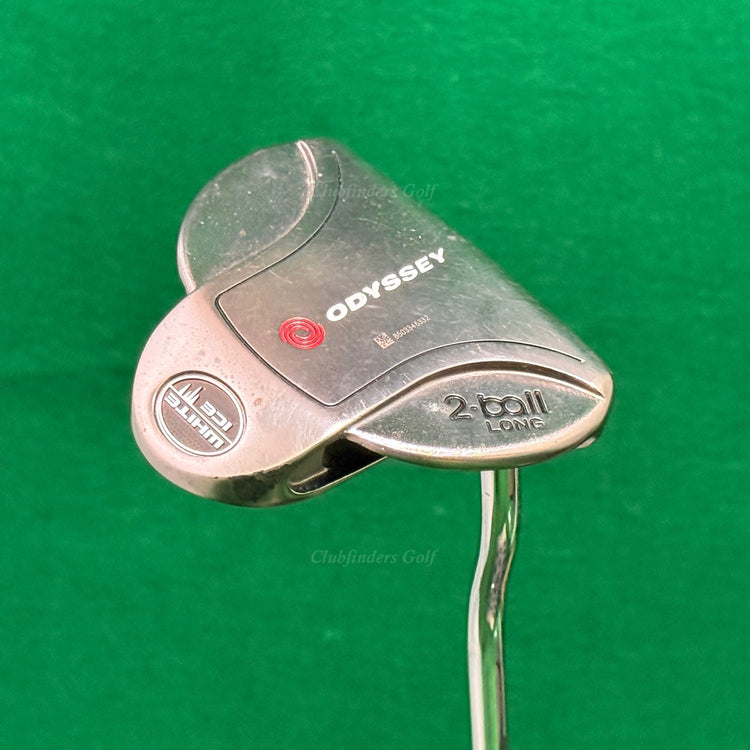 Odyssey White Ice 2-Ball Long 43" Double-Bend Mallet Putter w/ Super Stroke