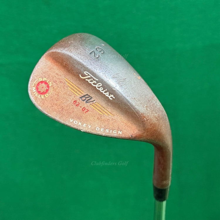 Titleist Vokey Spin Milled 2009 Raw 62-7 62° Lob Wedge Rifle FCM 5.5 Regular