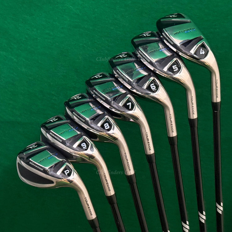 Tour Edge Hot Launch Max D 4-PW Ironwood Set Ascent 55-A Graphite Seniors