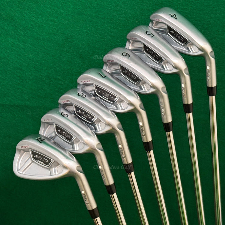 Ping Anser Forged White Dot 4-PW Iron Set True Temper Dynamic Gold Steel Stiff
