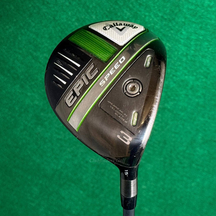 Callaway EPIC SPEED 15° Fairway 3 Wood HZRDUS Smoke iM10 6.0 60g Graphite Stiff