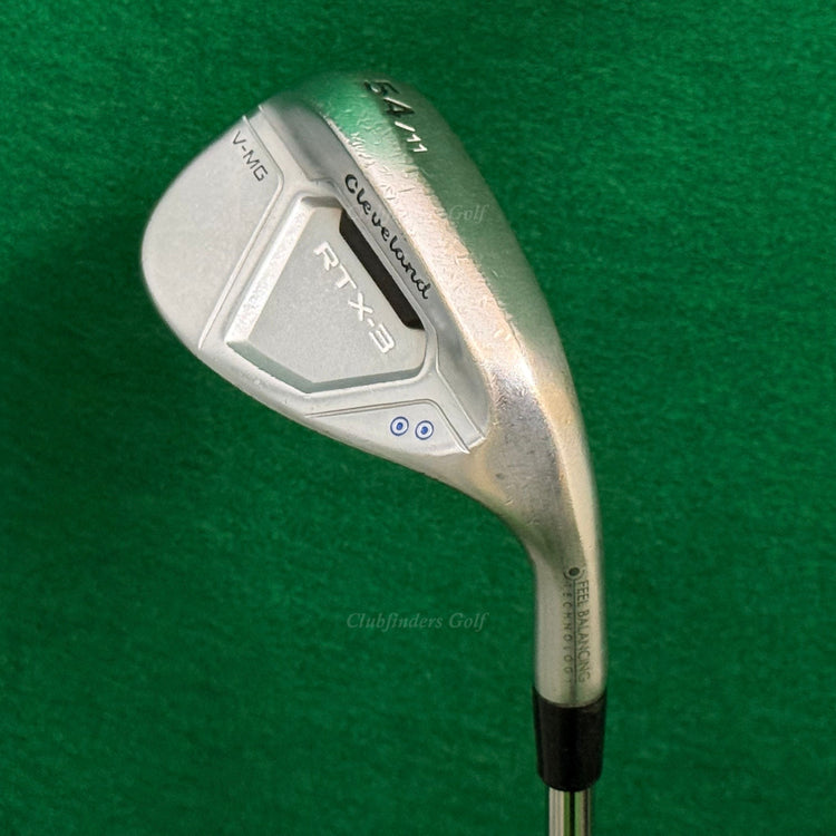 Cleveland RTX-3 V-MG Chrome 54-11 54° Sand Wedge Stepped Steel Wedge Flex