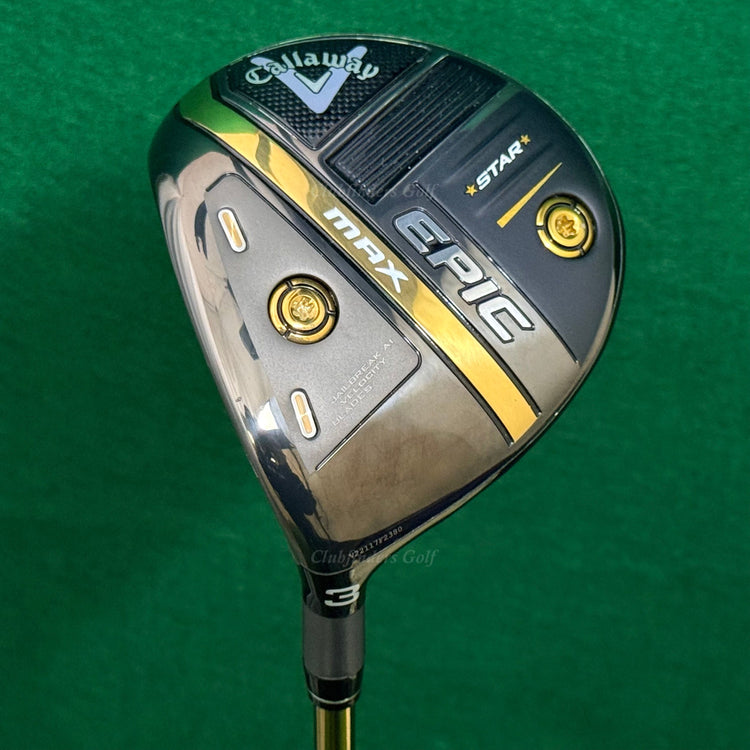 LH Callaway EPIC MAX Star Fairway 3 Wood ATTAS 40-R Graphite Regular w/HC