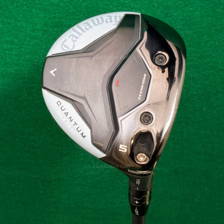 Callaway Quantum Max Fast 19° Fairway 5 Wood Vanquish 4-R2 Seniors w/ HC