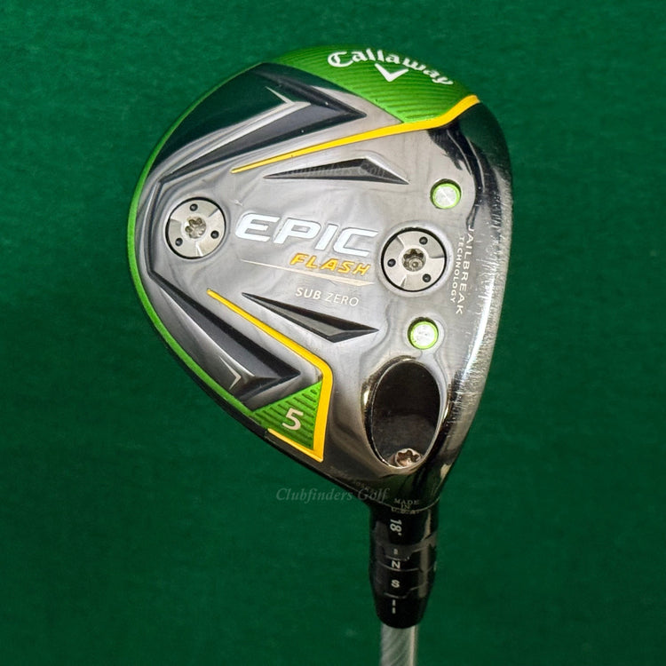 TOUR ISSUE Callaway EPIC Flash Sub Zero 18° Fairway 5 Wood Even Flow 65g Stiff