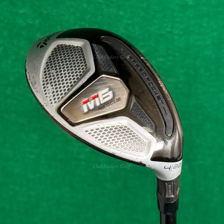 TaylorMade M6 Rescue 22° 4 Hybrid Fujikura Atmos Orange 6-R Graphite Regular