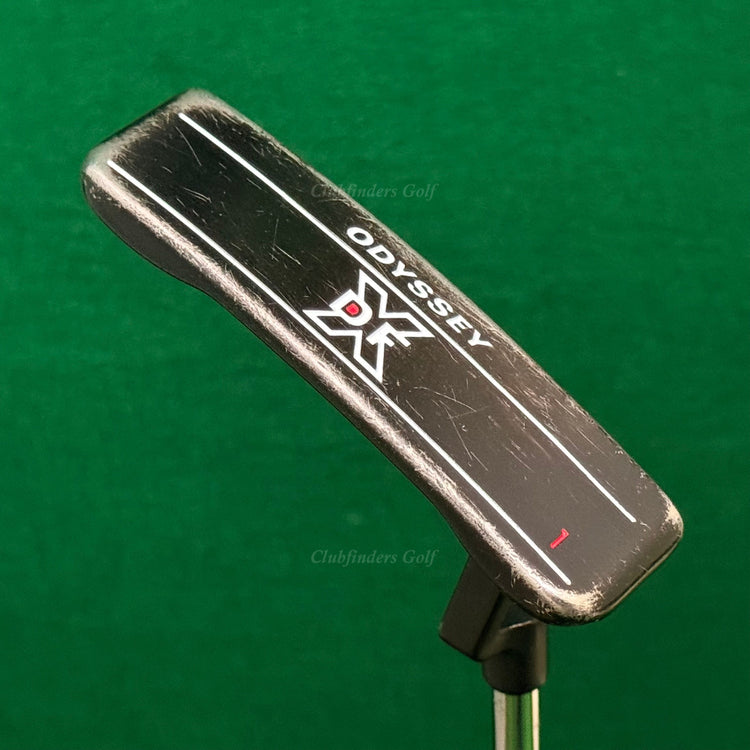Odyssey DFX Black #1 34" Plumber's-Neck Blade Putter Golf Club w/Super Stroke