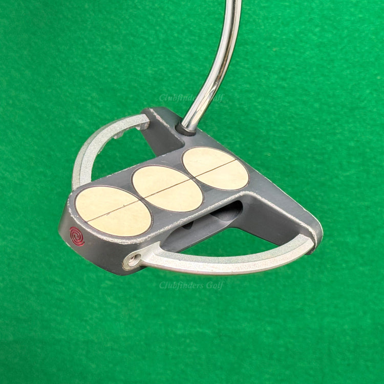 Odyssey White Steel Tri-Ball SRT 35.25" Single-Bend Mallet Putter Golf Club