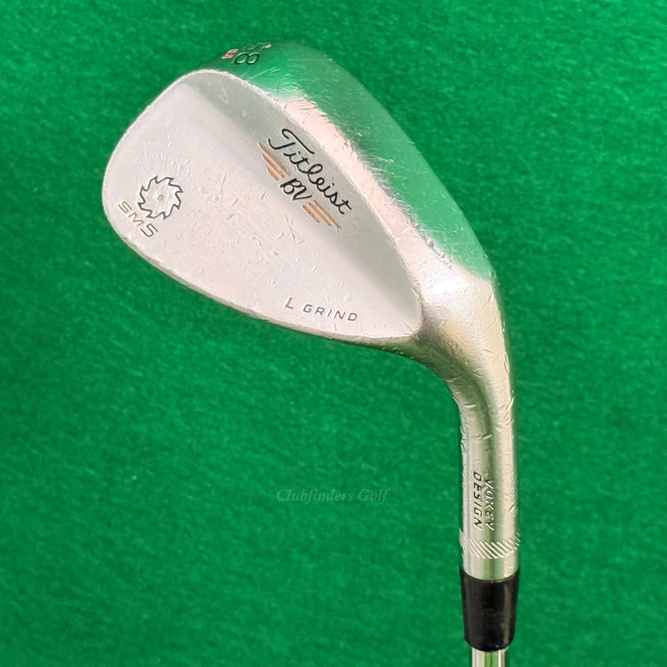 Titleist Vokey SM5 Chrome 58-4L 58° Lob Wedge Vokey Design Steel Wedge Flex
