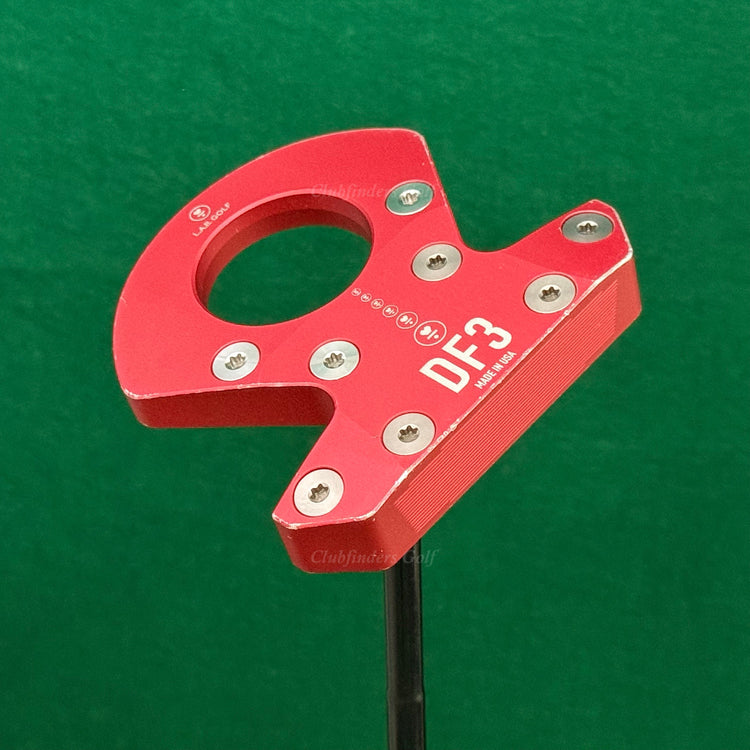 LAB Golf DF3 Custom Red 34" Center-Shaft Putter Golf Club w/ Headcover