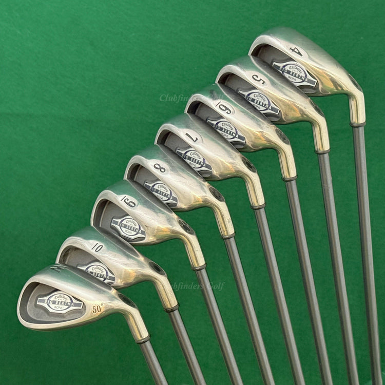 Lady Callaway Big Bertha 2002 4-AW Iron Set Factory RCH 65i Graphite Ladies