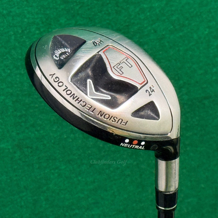 Callaway FT 2008 Neutral 24° Hybrid 4H Iron Fujikura Fit-On M Graphite Stiff