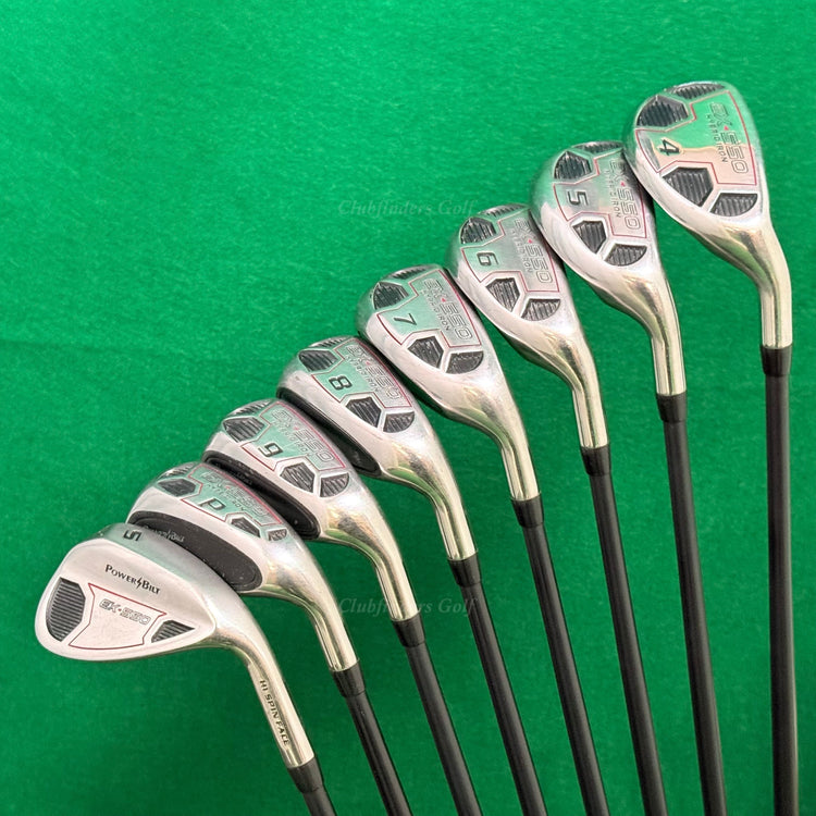 PowerBilt EX-550 4-PW, SW Hybrid Iron Set Factory 72g Graphite Seniors
