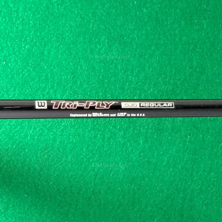 Wilson Deep Red 3-PW Iron Set Factory UST Fat Shaft Tri-Ply Graphite Regular