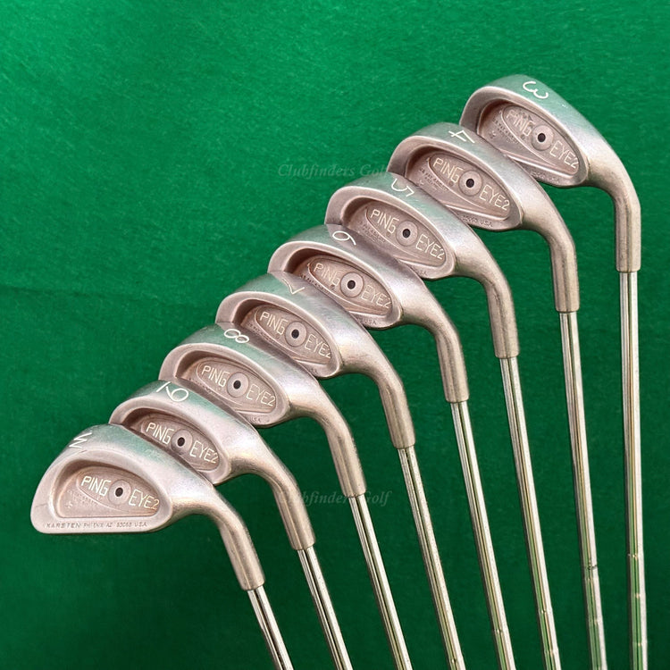 Ping Eye 2 Plus Black Dot 3-PW Iron Set Karsten ZZ-Lite Steel Stiff