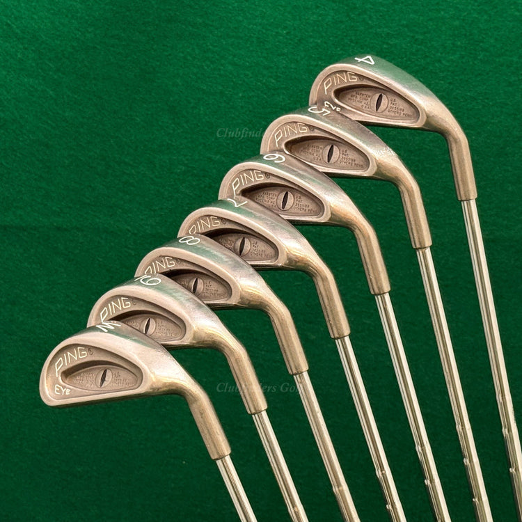 Ping Eye Black Dot 1978 "Cat Eye" 4-PW Iron Set Karsten ZZ-Lite Steel Stiff