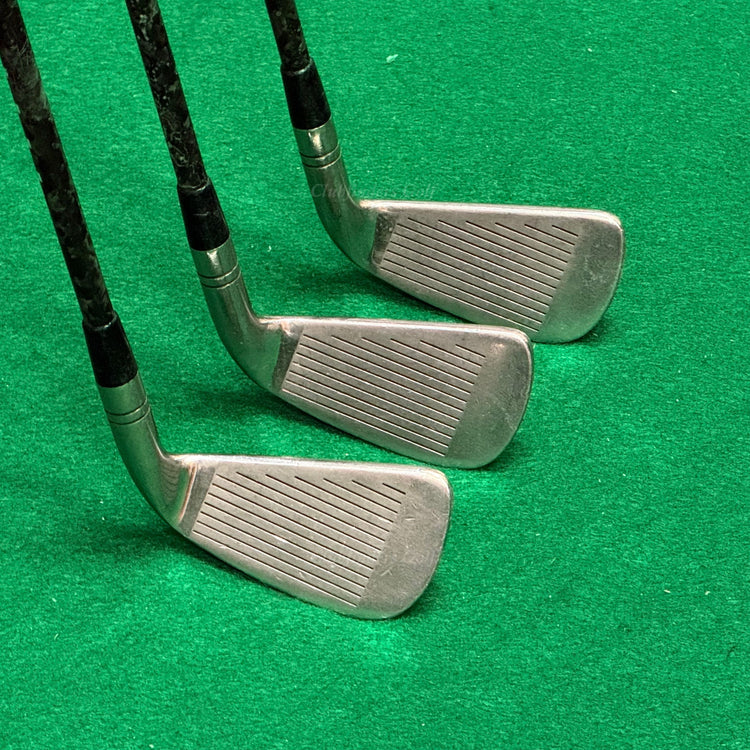 LH Adams Assault VMI 3-PW Iron Set Factory VMI Supershaft Graphite Stiff *Read*