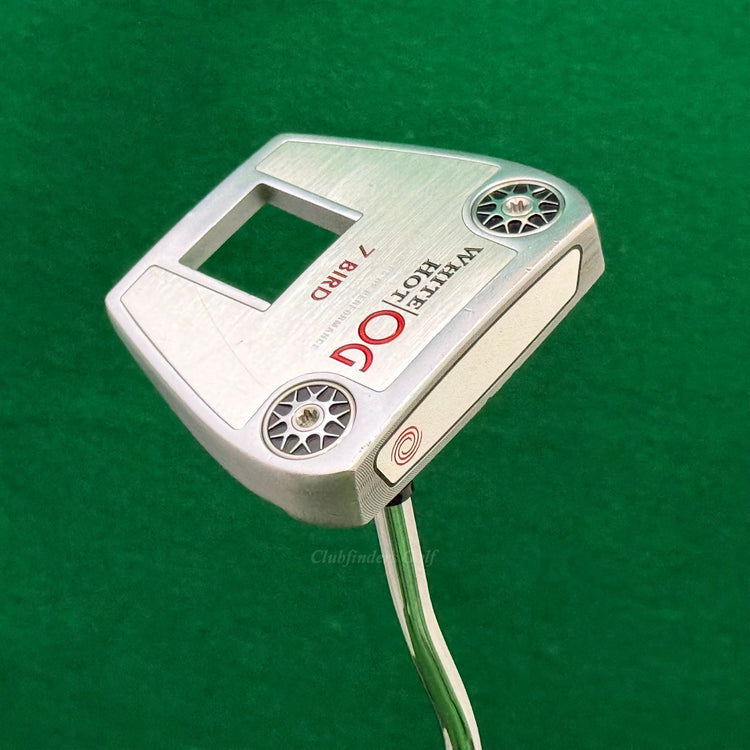 Odyssey White Hot OG 7 Bird 34" Double-Bend Mallet Putter W/ Super Stroke