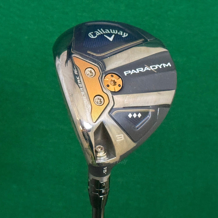 LH Callaway Paradym Triple Diamond 15° Fairway Wood 3 Kai'li 70X Extra Stiff