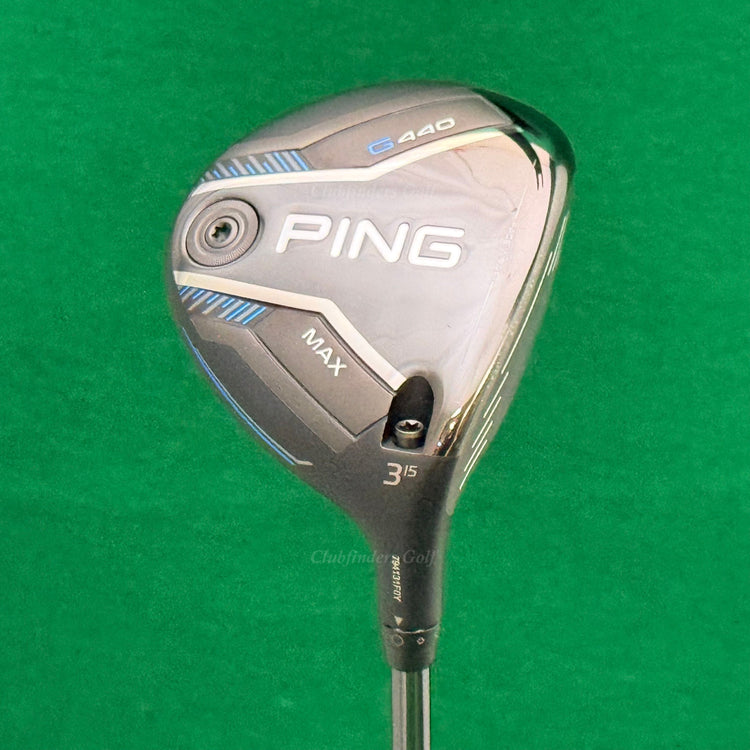 Ping G440 MAX 15° Fairway Wood 3 Ping Tour 2.0 Black Chrome 65 Extra Stiff w/HC