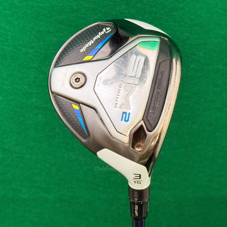 TaylorMade SIM2 Titanium 15° Fairway 3 Wood Ventus Blue 6-X Graphite Extra Stiff