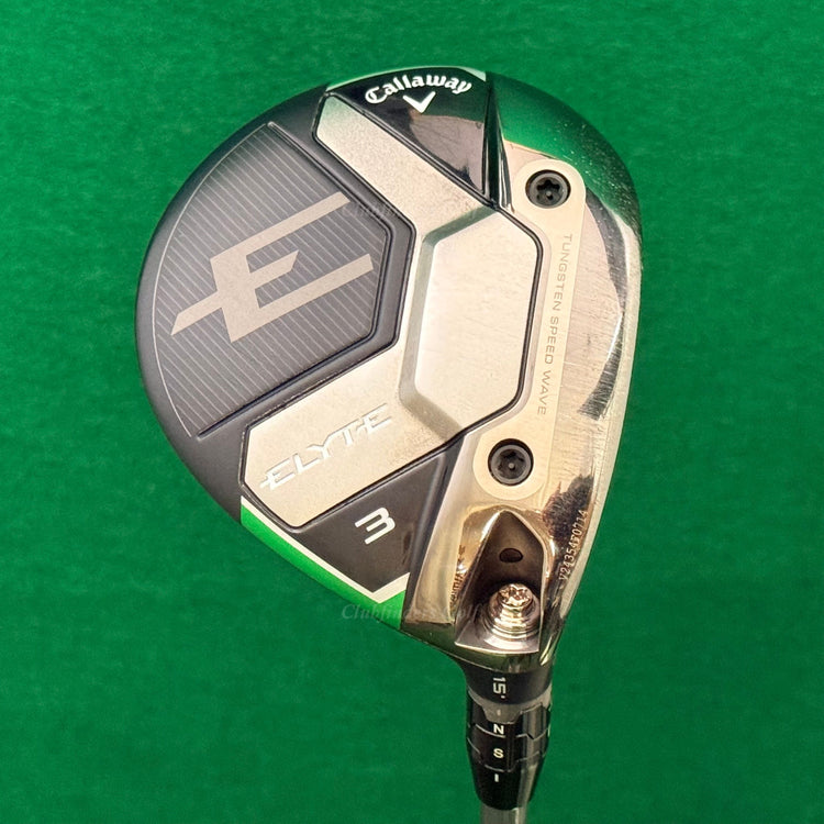 Callaway ELYTE 15° Fairway 3 Wood Denali Blue 70g 6.0 Graphite Stiff w/HC