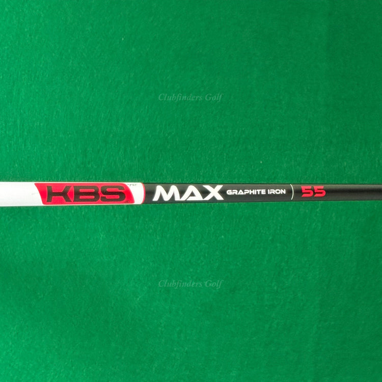 LH Cleveland RTX 6 Zipcore 48-10 48° Pitching Wedge KBS Max Graphite 55 Seniors
