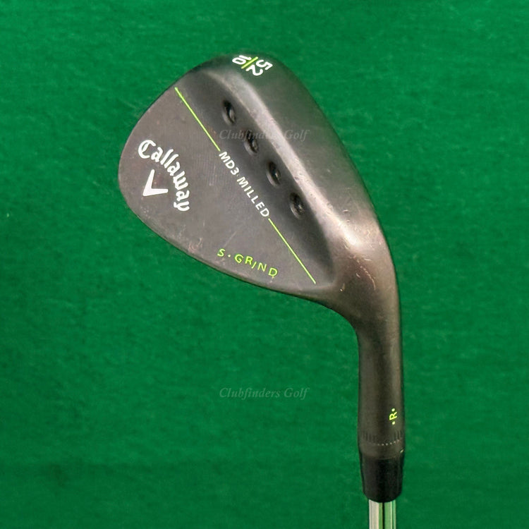 Callaway MD3 Milled Black 52-10S 52° Gap Wedge Dynamic Gold Steel Wedge Flex