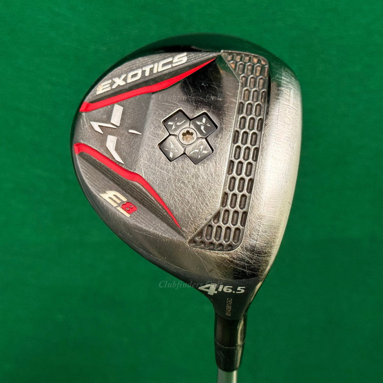 Tour Edge Exotics E8 16.5° Fairway Wood 4 Fujikura Exotics Pro 72 Tour Stiff