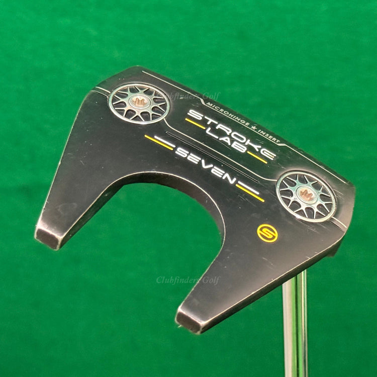 Odyssey Stroke Lab Seven S Black 34.5" Slant-Neck Mallet Putter w/ HC