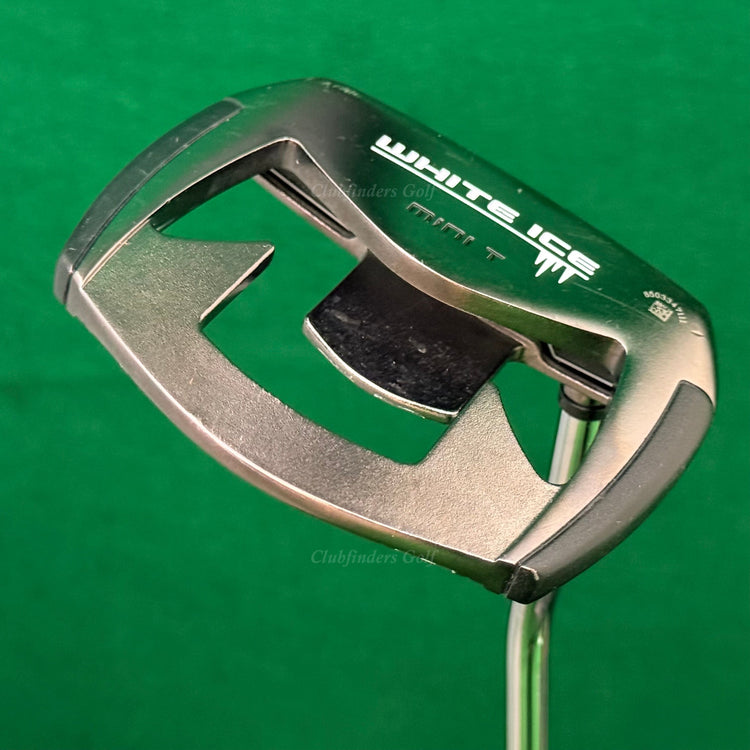 Odyssey White Ice Mini T 34.5" Double-Bend Mallet Putter w/ Super Stroke