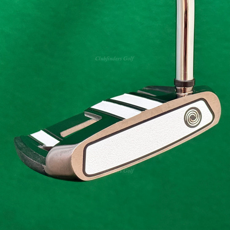Odyssey White Ice Mini T 34.5" Double-Bend Mallet Putter w/ Super Stroke