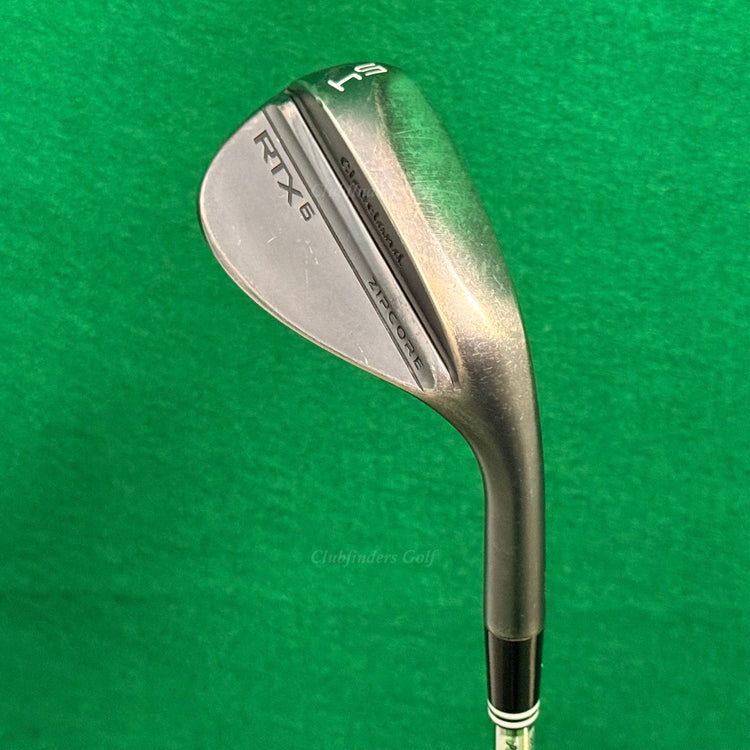 Cleveland RTX6 Zipcore Mid Black 54-10 54° Sand Wedge DG Spinner TI Wedge Flex