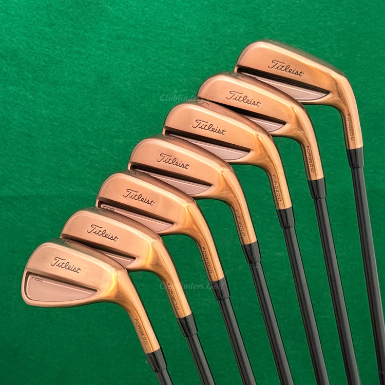 Titleist T100 Oil Can Forged 2026 4-PW Iron Set AMT White Onyx Steel X-Stiff