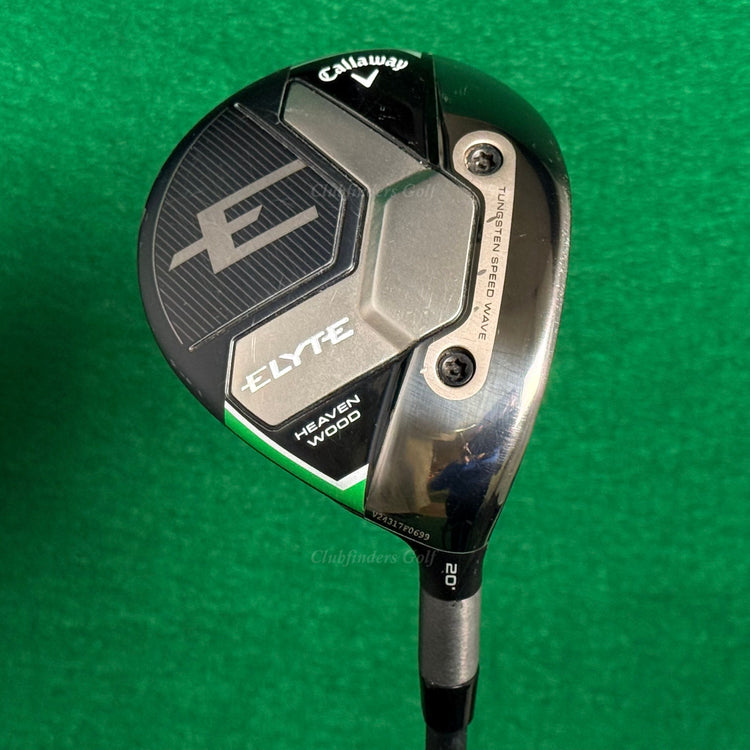 Callaway ELYTE 20° Fairway Heaven Wood Mitsubishi Vanquish 5/R2 Seniors w/ HC