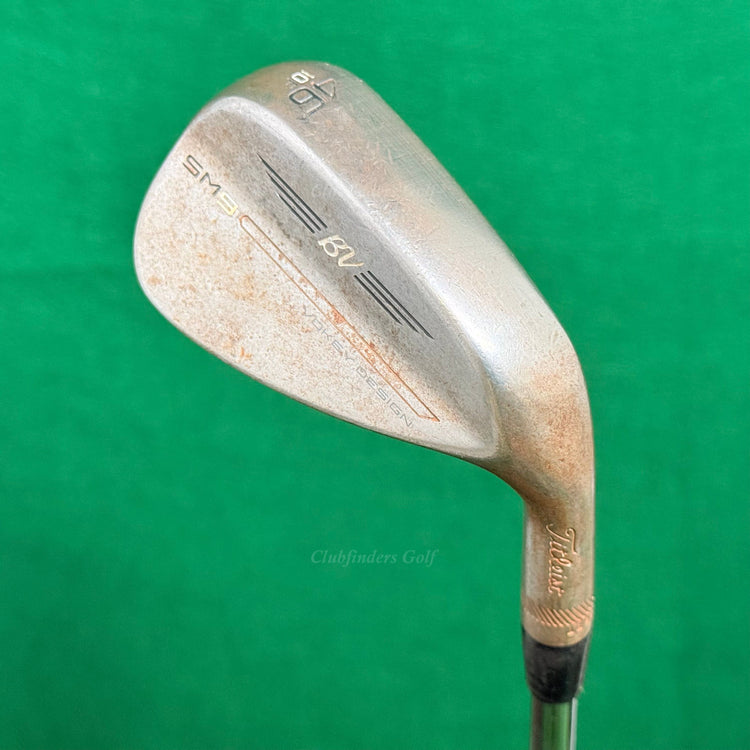 Titleist Vokey SM9 Raw 46-10F 46° Pitching Wedge Stepped Steel Wedge Flex