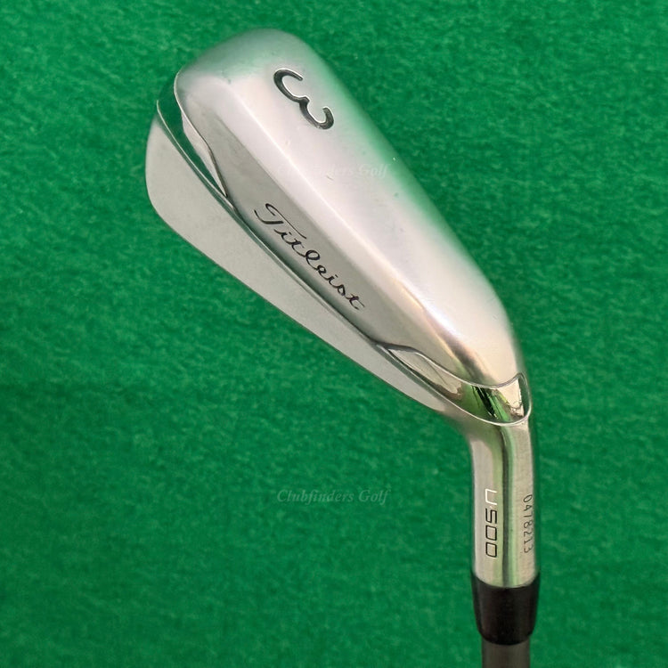 Titleist U-500 Forged 3 Utility Iron HZRDUS Smoke Black 6.0 90g HY Stiff