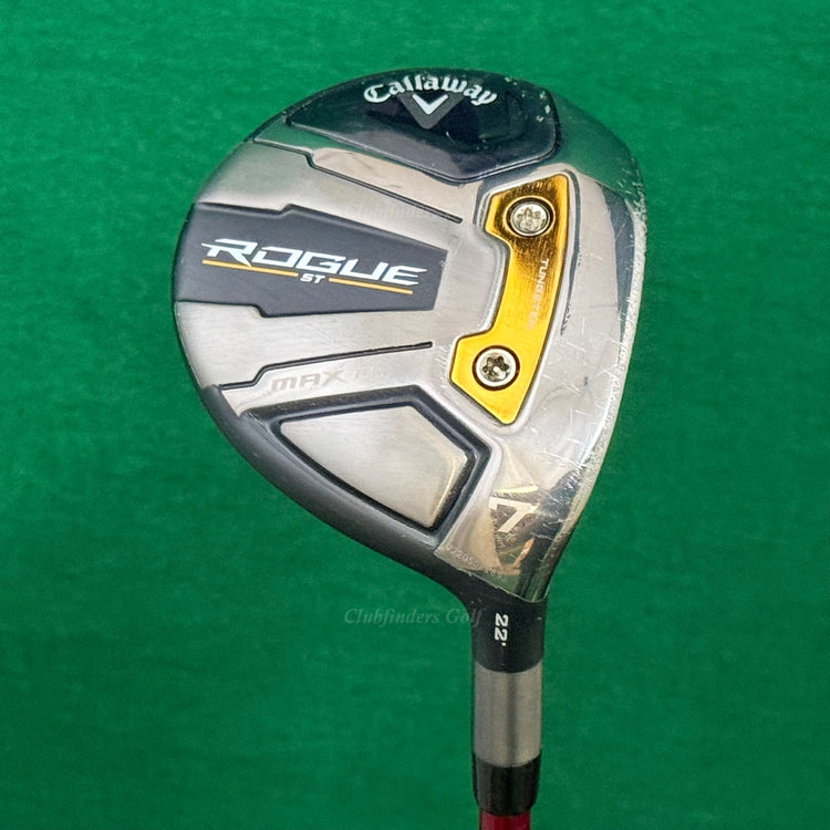 Callaway Rogue ST Max D 22° Fairway 7 Wood Matrix Ozik XCon 8M2 Extra Stiff