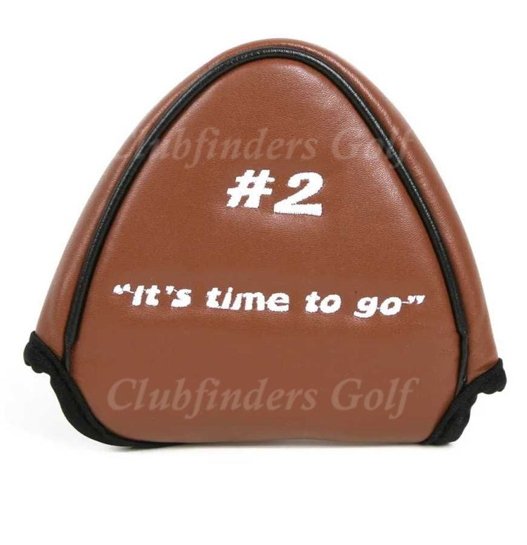 NEW InTech Golf #2 Poop Emoji 35" Double-Bend Mallet Putter Golf Club w/ HC