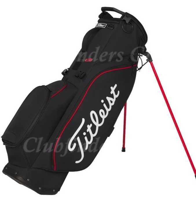 NEW Titleist Players S4 Black/Red/White 4-Way Golf Stand Bag w/ Raincover