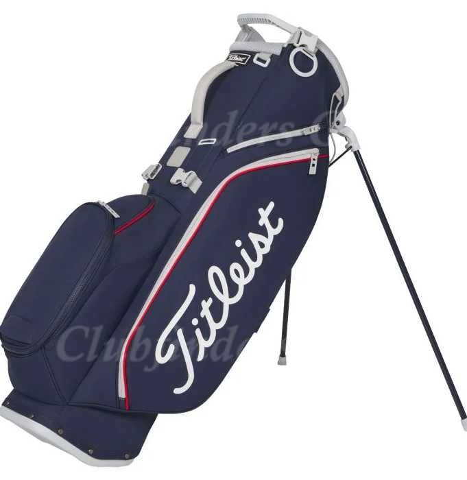 NEW Titleist Players S4 Navy/Red/White 4-Way Golf Stand Bag w/ Raincover