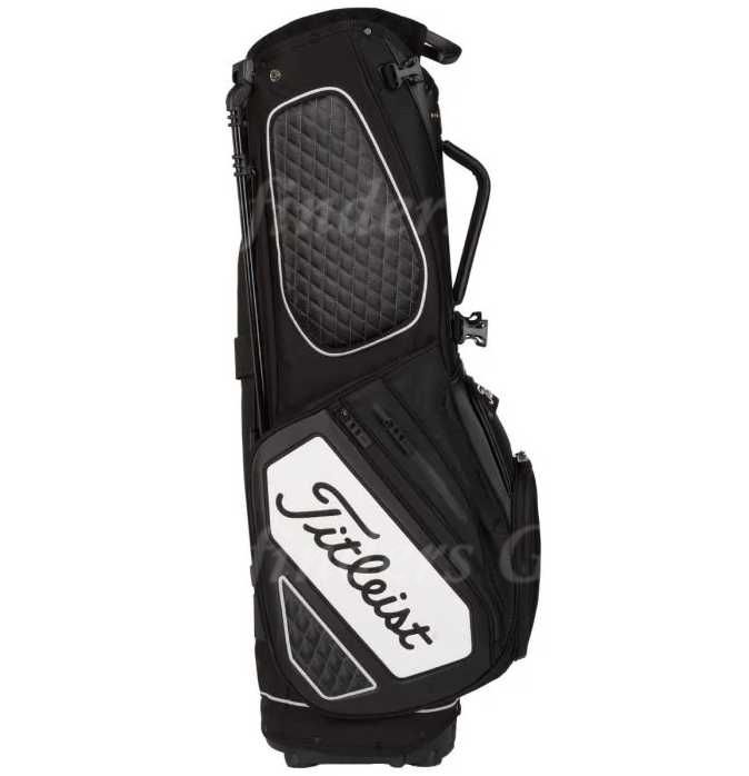 NEW Titleist Premium Black/White Golf Stand Bag w/ Raincover